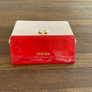 Miu Miu Women’s Red Wallet